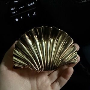 peppermayo gold sea shell clip
